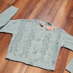 🆕 Pink Angel Light Blue Knit Cardigan